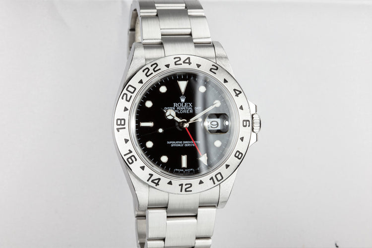 2003 Rolex Explorer II 16570 Black Dial
