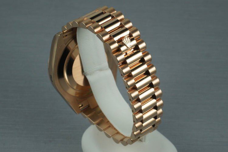 2009 Rolex Rose Gold Day Date II 218235 with Box and Papers