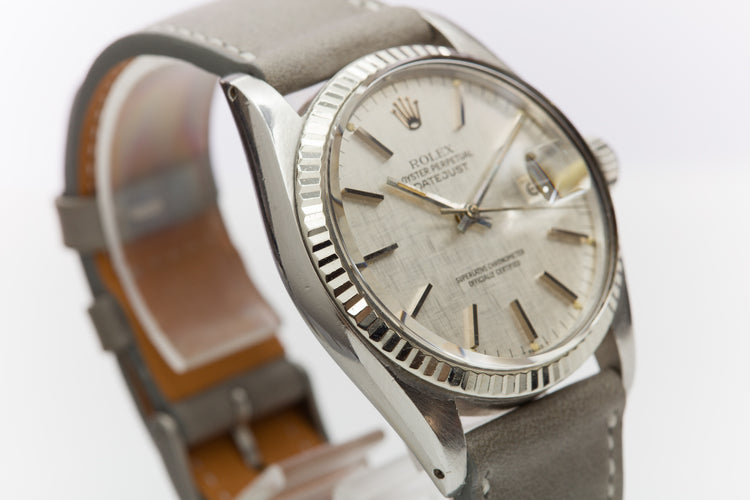 1983 ROLEX DateJust 16014 with Silver Linen Dial