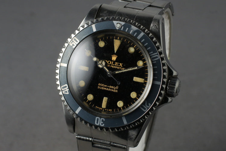 1965 Rolex Submariner 5513 with Gilt Bart Simpson Dial