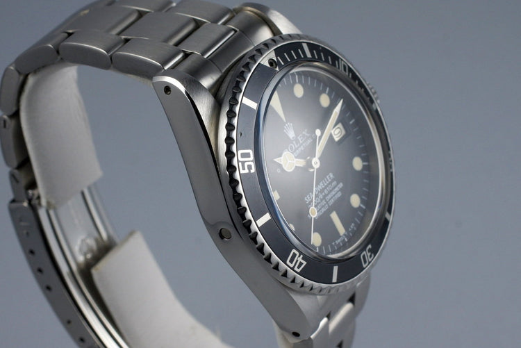 1978 Rolex Sea Dweller 1665 Rail Dial