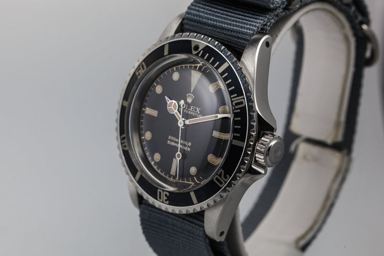 1962 Rolex Submariner 5512 PCG with Gilt Glossy Chapter Ring Dial