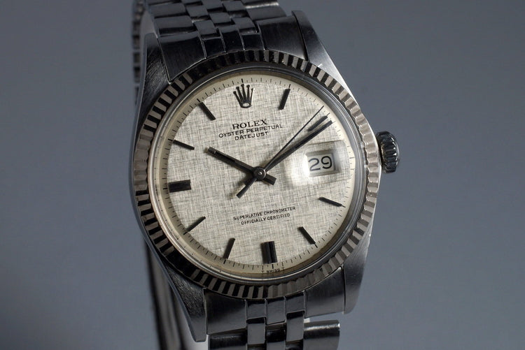 1968 Rolex Datejust 1601 Silver Linen Dial