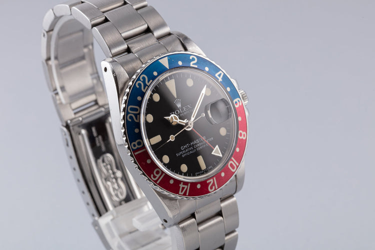 1978 Vintage Rolex GMT-Master 1675 Matte Dial with "Pepsi" Insert