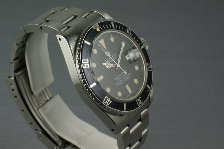 Rolex Submariner 16800 Matte Dial