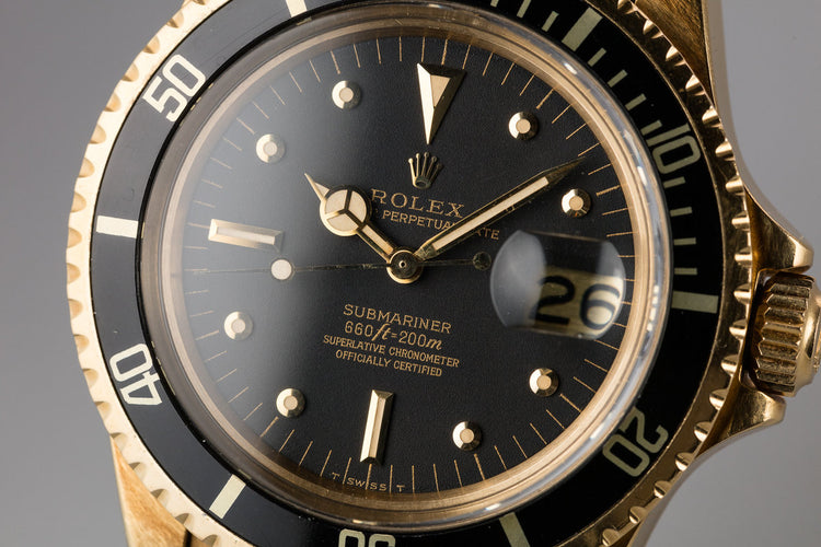 1979 Rolex 18K YG Submariner 1680 with Black Nipple Dial