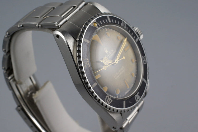 1966 Rolex Submariner 5513 with Tropical Glossy Gilt Dial