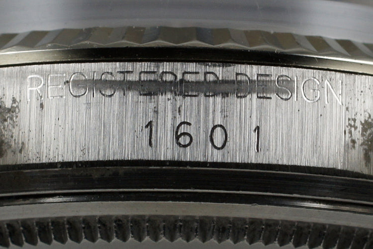 1972 Rolex DateJust 1601 Silver Sigma Dial with Box and Papers