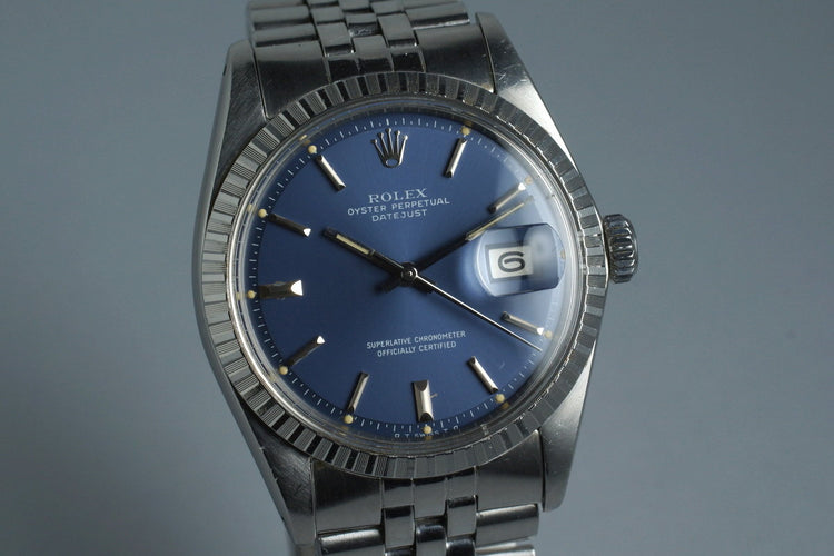 1972 Rolex DateJust 1603 Blue Dial