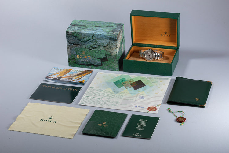 2006 Rolex Yacht Master Midsize Steel Platinum 35mm 168622 with Box & Papers