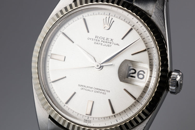1964 Rolex DateJust 1601 with No Lume Silver Dial