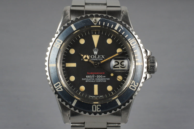 1972 Rolex Red Submariner 1680 Mark VI