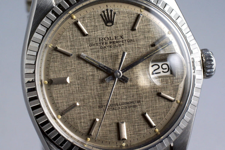 1970 Rolex DateJust 1603 Gray Linen Dial