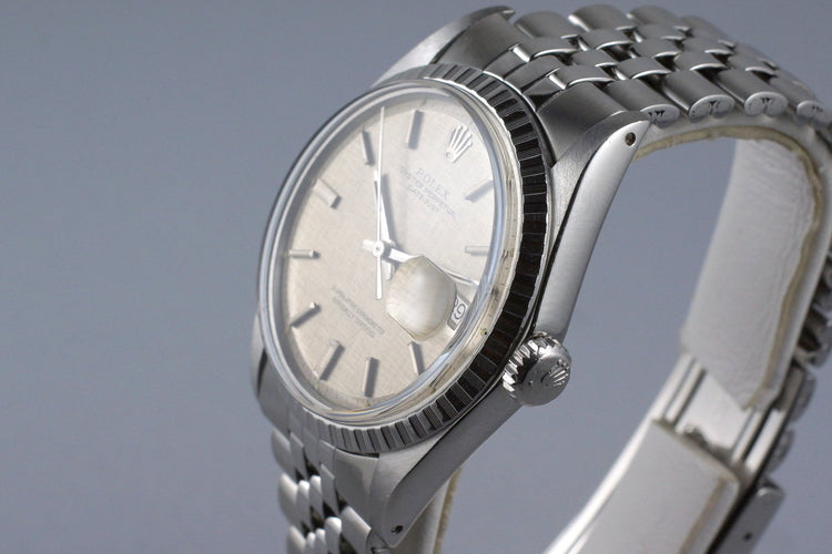 1970 Rolex DateJust 1603 Gray Linen Dial