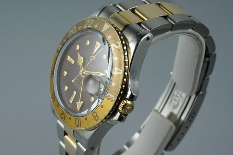 1972 Rolex Two Tone GMT 1675 Root Beer Dial