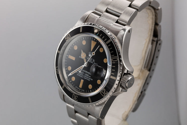 1975 Rolex Submariner 1680 with Pumpkin Patina