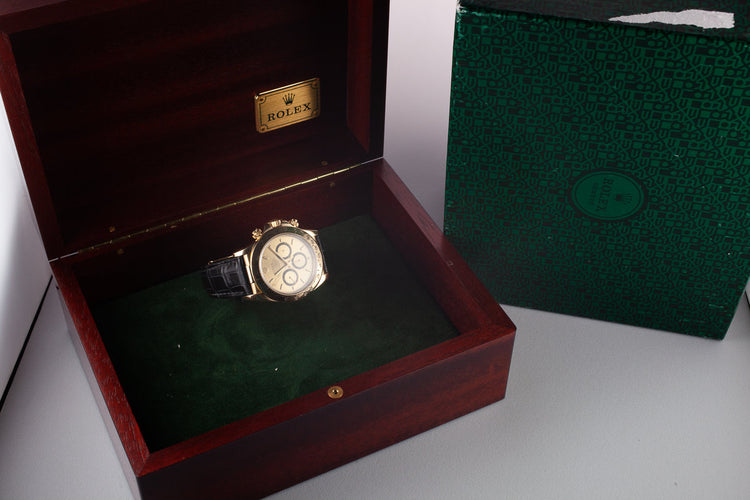 1995 Rolex 18K YG Daytona 16518 Champagne Dial with Box