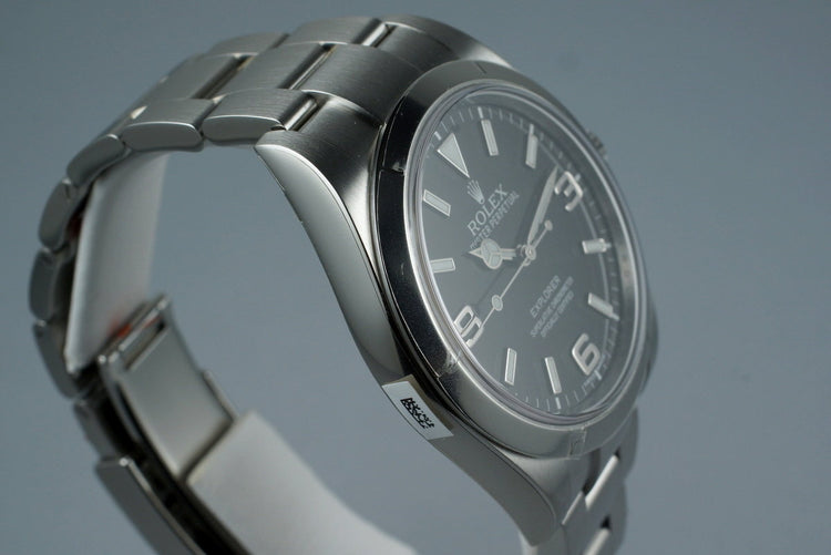2010 Rolex Explorer 214270 with Box and Papers MINT with Stickers