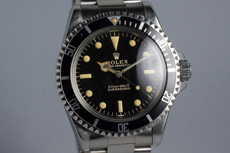 1963 Rolex Submariner 5513 Glossy Gilt UNDERLINE Dial