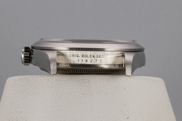 2002 Rolex Explorer 114270 with Box, Papers, and Recent Service Papers