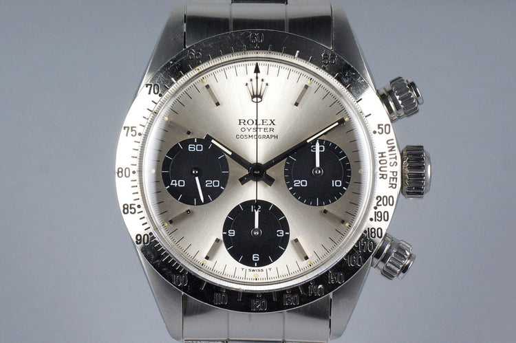1972 Rolex Daytona 6265 Silver Dial with Box and Papers