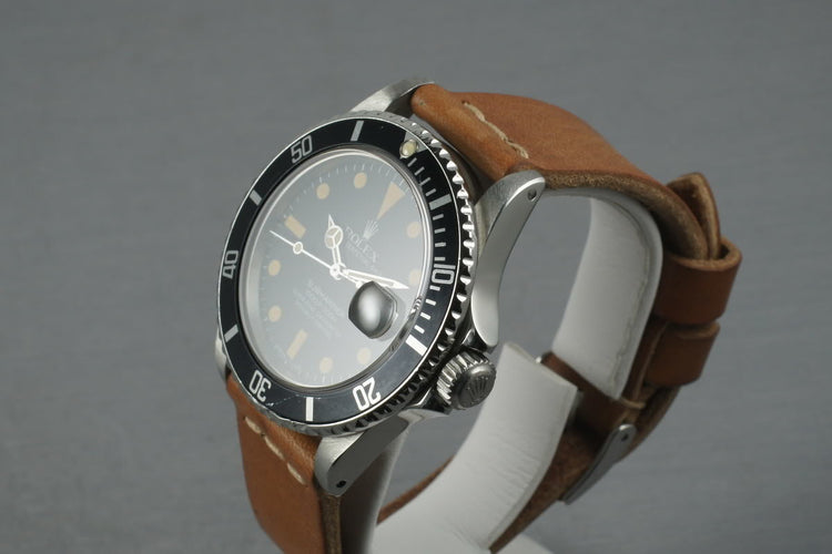 Rolex Submariner 16800 with orange lume