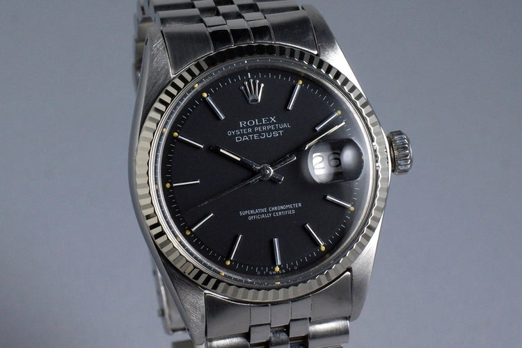 1969 Rolex DateJust 1601 Matte Black Sigma Dial