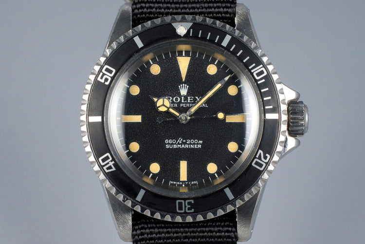 1970 Rolex Submariner 5513 Serif Dial