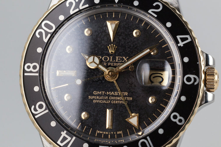1979 Rolex Two Tone GMT 1675 Black Nipple Dial