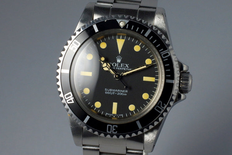 1983 Rolex Submariner 5513 Mark V Maxi Dial
