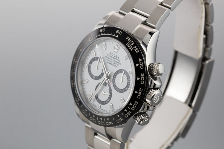 2016 Rolex Ceramic Daytona 116500LN White Dial with Box and Papers