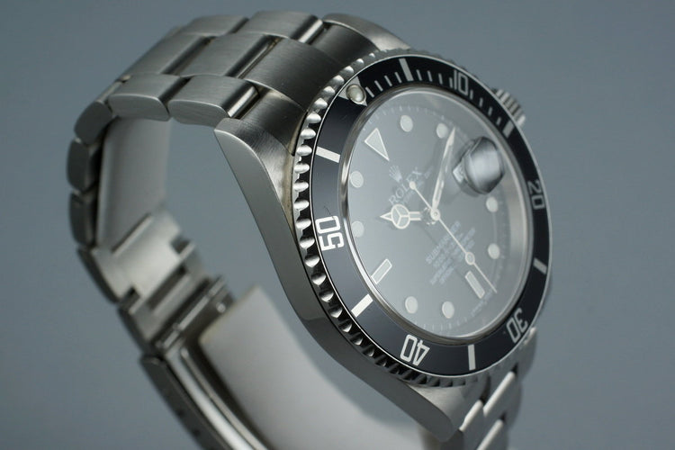 2007 Rolex Submariner 16610 with Box and Papers