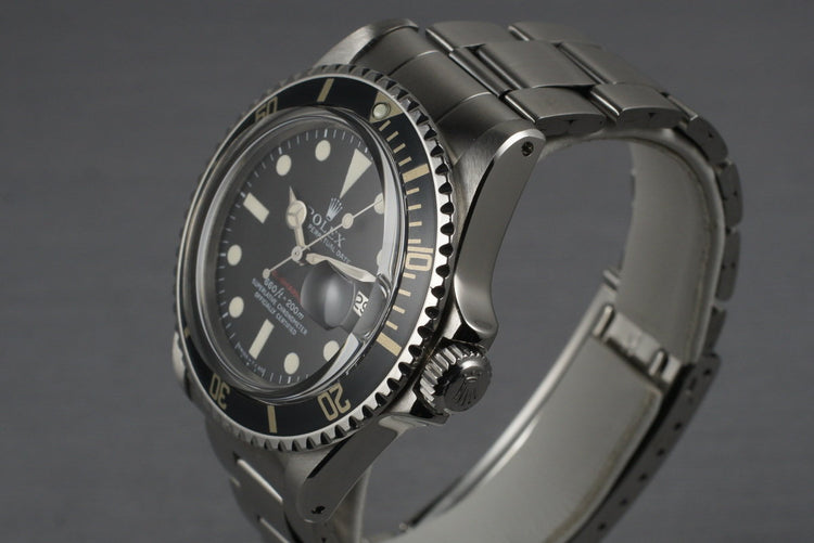 1971 Rolex Red Submariner 1680 with Mark 5 Dial