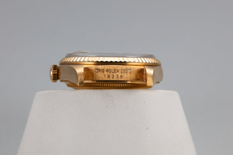 1989 Rolex 18K Day-Date 18238 with Onyx Stone Dial