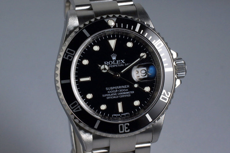 2011 Rolex Submariner 16610 with Box and Papers