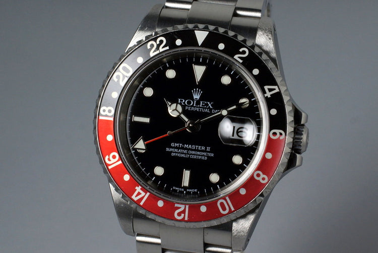 2001 Rolex GMT II 16710 with Box and Papers