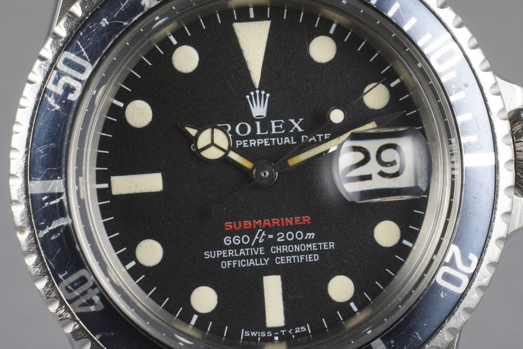 1970 Rolex Red Submariner 1680 Mark IV