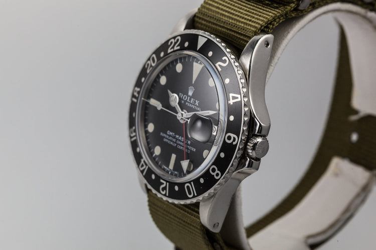 1972 Rolex GMT-Master 1675 With Black Bezel Insert