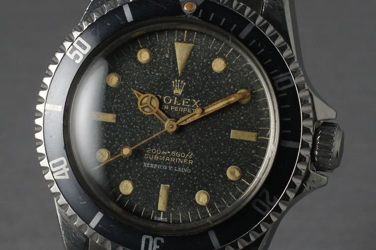 1963 Rolex Submariner 5513 Early PCG SERPICO Y LAINO