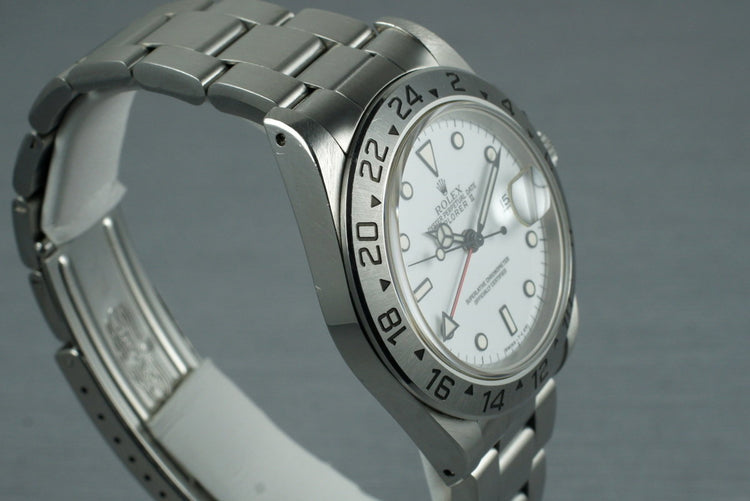 1995 Rolex Explorer II 16570 White Dial with Box and Papers