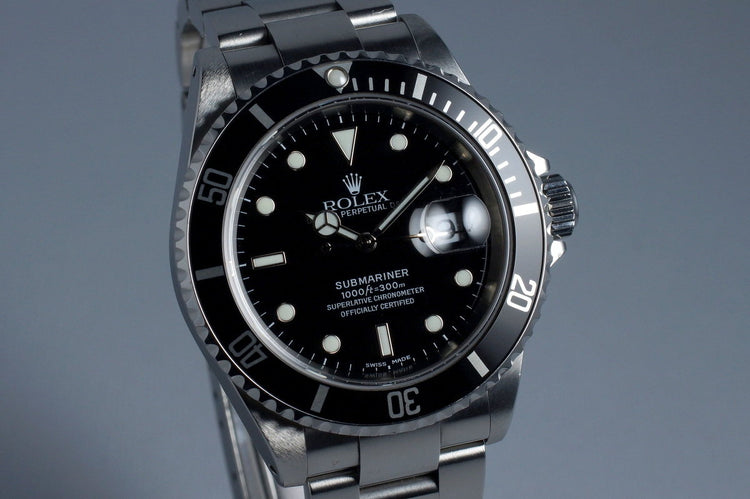 2002 Rolex Submariner 16610 with Box and Japanese Papers