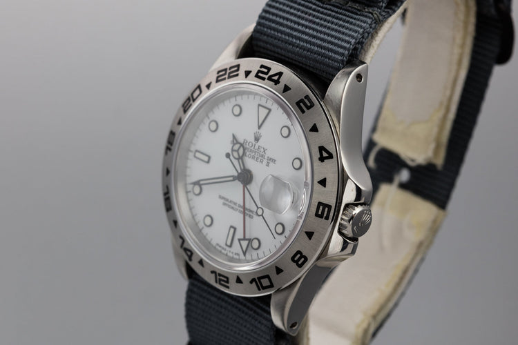 1986 Rolex Explorer II 16550 White Dial