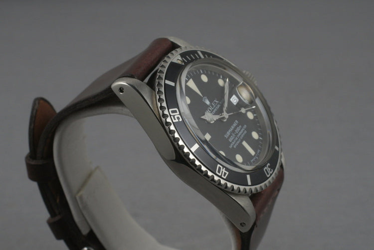 1978 Rolex Submariner 1680 Horween Cordovan Leather