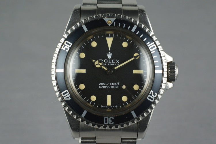 1967 Rolex Submariner 5513 Meters First with RSC Papers