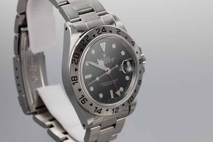 2000 Rolex Explorer II 16570 with Box and Papers