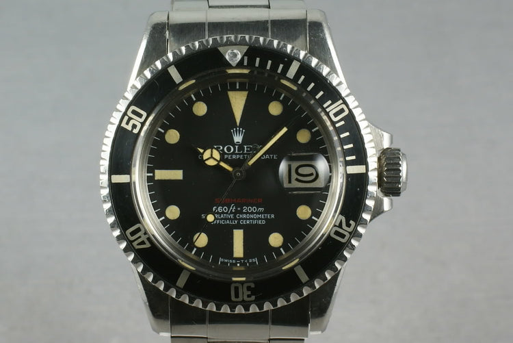 Rolex Red Submariner 1680 Mark V Unpolished