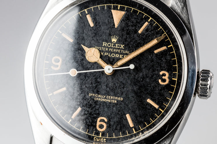 1958 Rolex Explorer 6610 Gilt Dial with "Night Sky" Patina