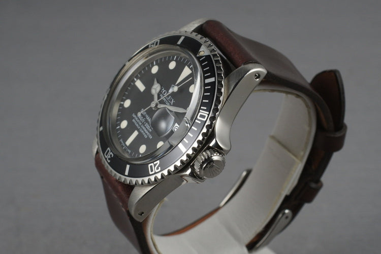 1978 Rolex Submariner 1680 Horween Cordovan Leather