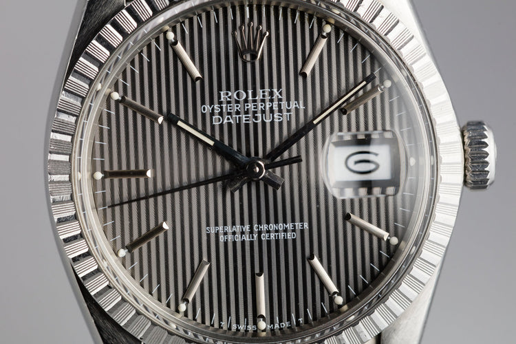 1984 Rolex DateJust 16030 with Grey Tapestry Dial