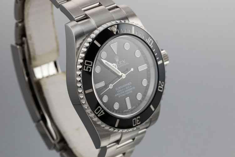 2016 Rolex Ceramic Submariner 114060 with Box and Papers
